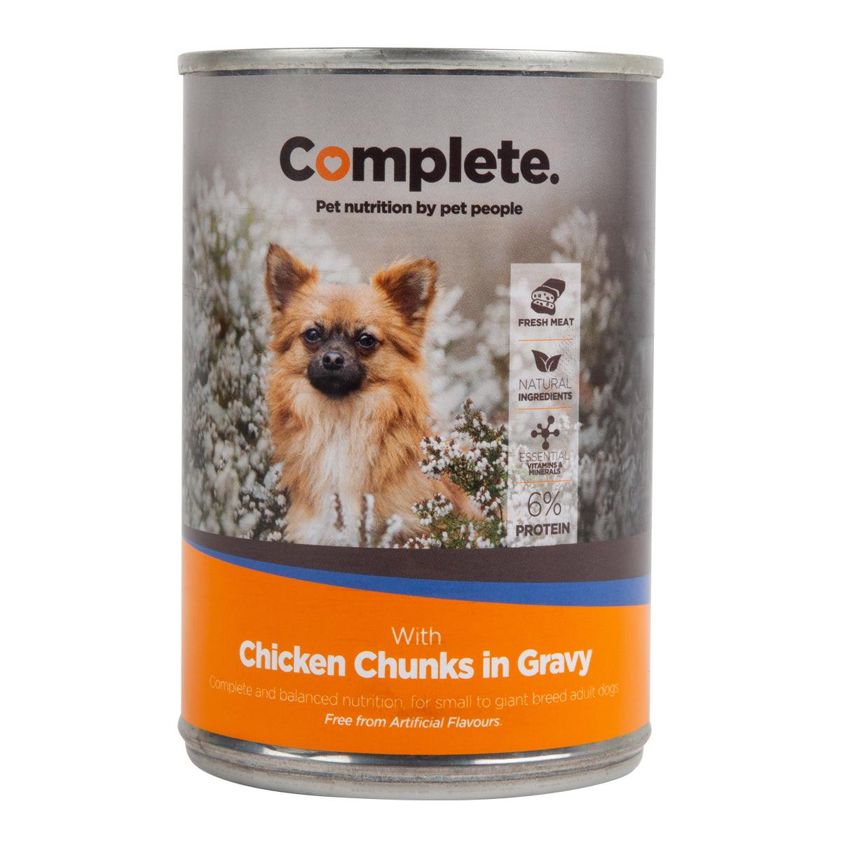 Complete Dog Food Tin Chicken Chucks 385 G - Livestainable.co.za