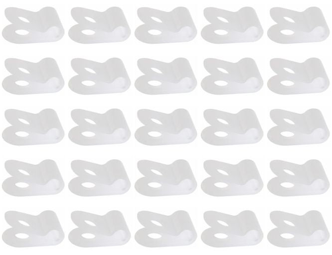 Clip P Type Plastic White 8.4mm 1 K/Bag Ec7.9