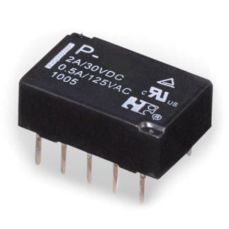 Relay Dpdt 2 A 5 Vdc Rect 14.3x7.62 10 P/Pcb P 5