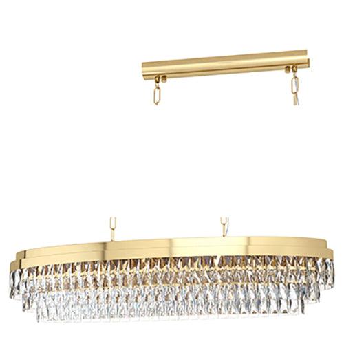 Valparaiso 13 Lt Pendant 1150mm Gold/Crystal - Livestainable.co.za