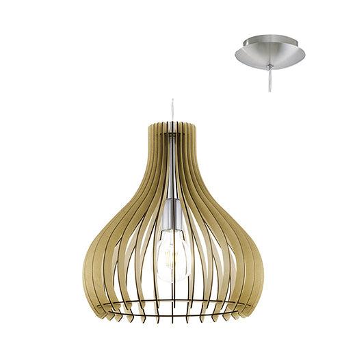 Tindori Pendant 380mm Maple - Livestainable.co.za