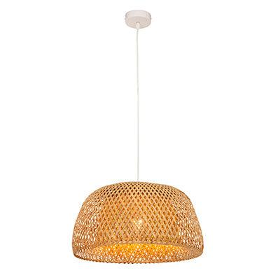 Scarlet 450 Pendant Nature Woven Bamboo E27 1x60w - Livestainable.co.za