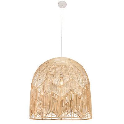 Toulon N 450 Pendant Nature Woven Rattan E27 1x60w - Livestainable.co.za