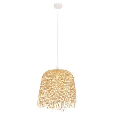 Vesta Pendant Nature Woven Rattan E27 1x60w - Livestainable.co.za