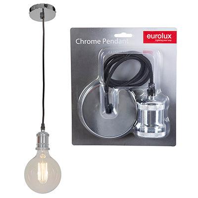 Pendant Aluminium Chrome E27 Ce Lampholder - Livestainable.co.za