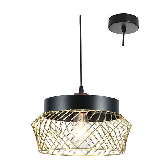 Drum Pendant Gold E27 1x40w - Livestainable.co.za