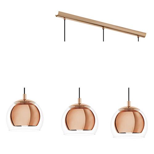 Rocamar 3 Lt Pendant 780mm Copper - Livestainable.co.za