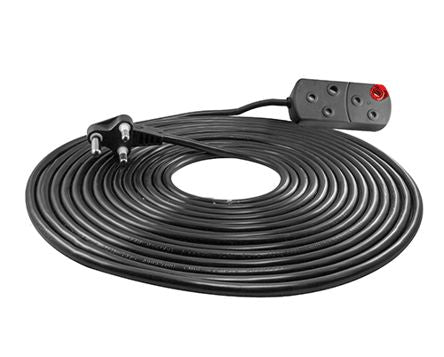 Extension Cord 2 X16 A 15 M 1.5mm Blk P21615 Bk