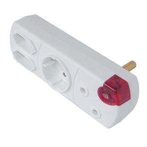 Adap M/Plug 1x3 P 2x2 P 1x Schuck P3121 Adaptor - Livestainable.co.za