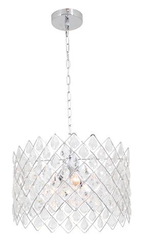 Crystal Round Pendant 400mm Chrome - Livestainable.co.za