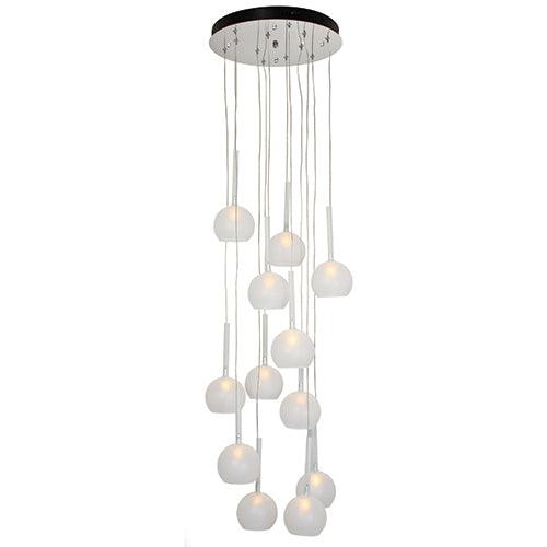 Nebula 12 Lt Pendant 400mm Frosted Glass - Livestainable.co.za