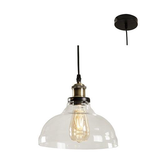 Farmhouse Pendant Clear Glass - Livestainable.co.za