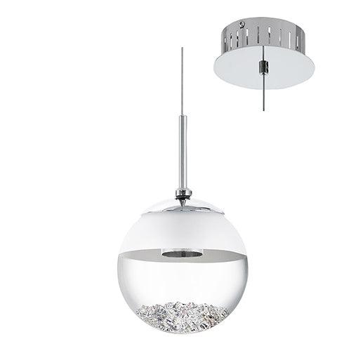 Montefio1 Pendant 135mm Chrome/Crystals - Livestainable.co.za