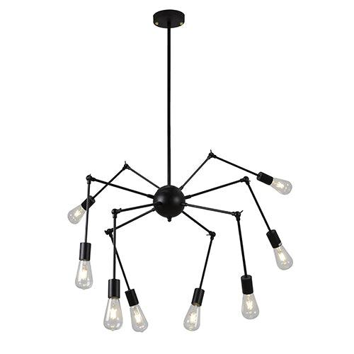 Spider 8 Lt Pendant 900mm Black - Livestainable.co.za