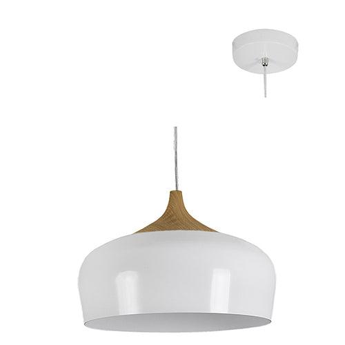 Fjord Pendant 340mm White - Livestainable.co.za