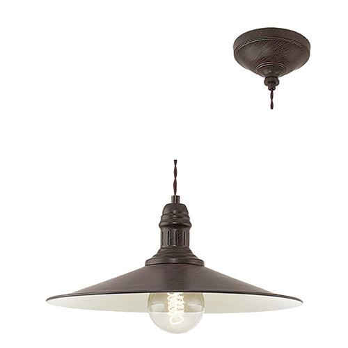 Stockbury 1 Lt Pendant 360mm Antique Brown - Livestainable.co.za