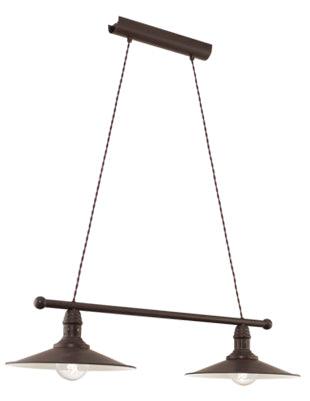 Stockbury 2 Lt Pendant 800mm Antique Brown - Livestainable.co.za