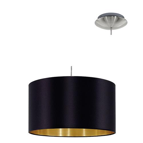 Maserlo Pendant 380mm Black/Gold - Livestainable.co.za