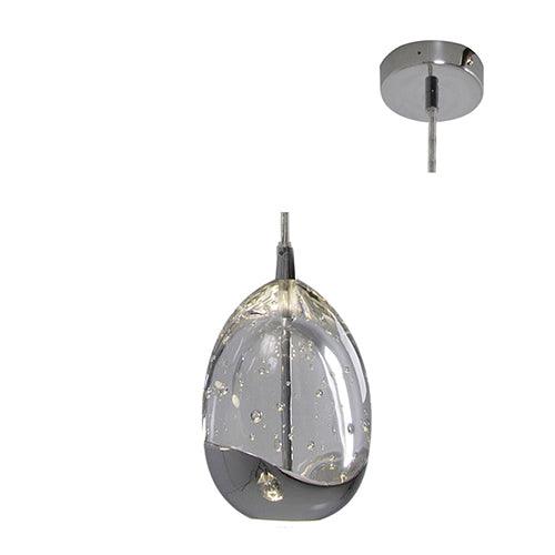 Dew Drop 1 Lt Pendant 120mm Chrome - Livestainable.co.za