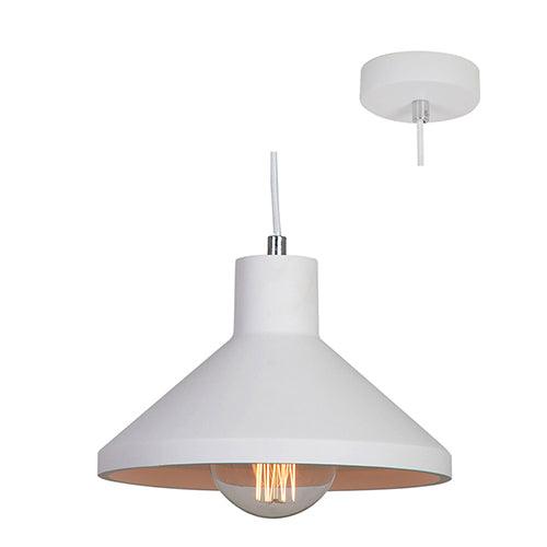 Gypsum Pendant 255mm White - Livestainable.co.za