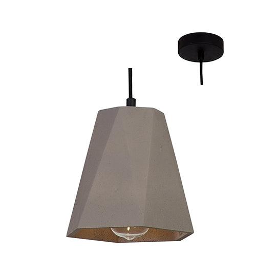 Cement Pendant 200mm Grey - Livestainable.co.za