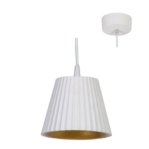 Gypsum Pendant 126mm White - Livestainable.co.za