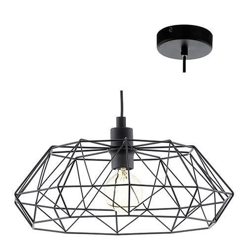 Carlton2 Pendant 455mm Black - Livestainable.co.za