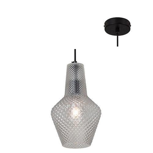 Milano Pendant 245mm Clear Glass - Livestainable.co.za