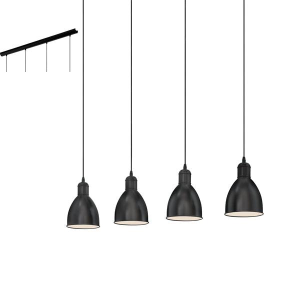 Priddy 4 Lt Pendant 975mm Black - Livestainable.co.za