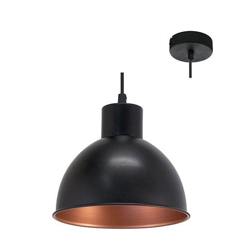 Truro1 Pendant Black/Copper - Livestainable.co.za