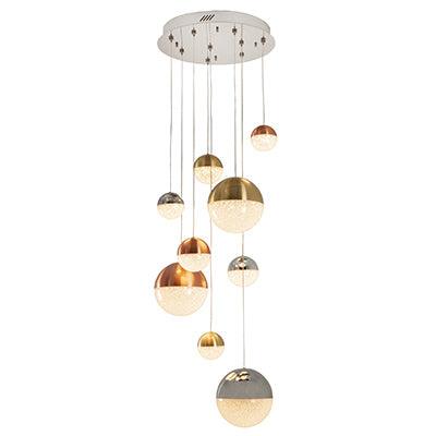 Halola 9 Lt Pendant 450mm Chrome - Livestainable.co.za