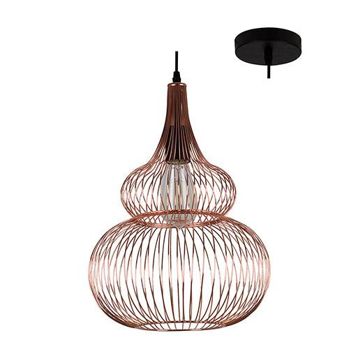 Anthea Grid Pendant Copper - Livestainable.co.za