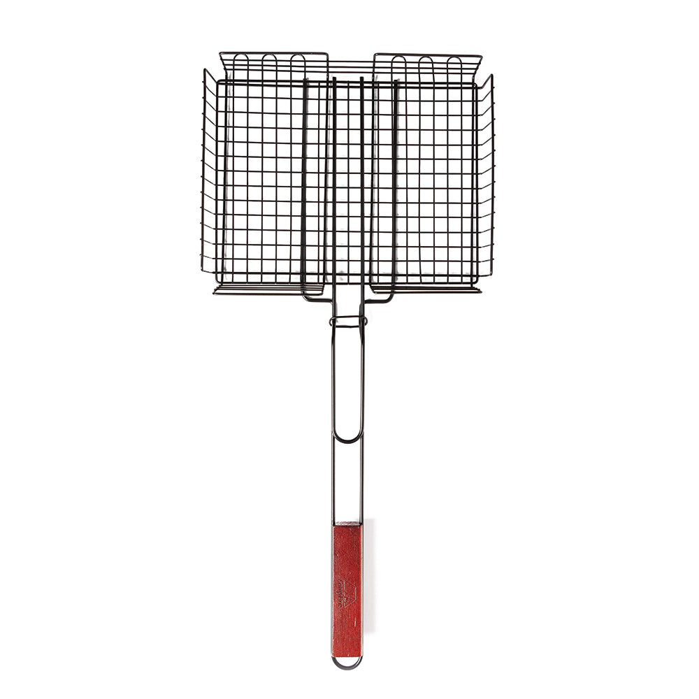 Campfire Deep Grill Basket Handle Non Stick
