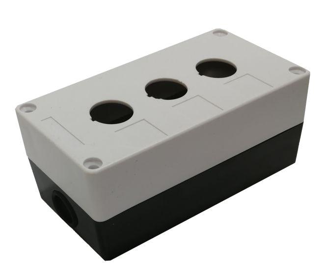 Push Button Enclosure 3 Hole Ip65 Grey 22mm Pb Bx3 22 - Livestainable.co.za