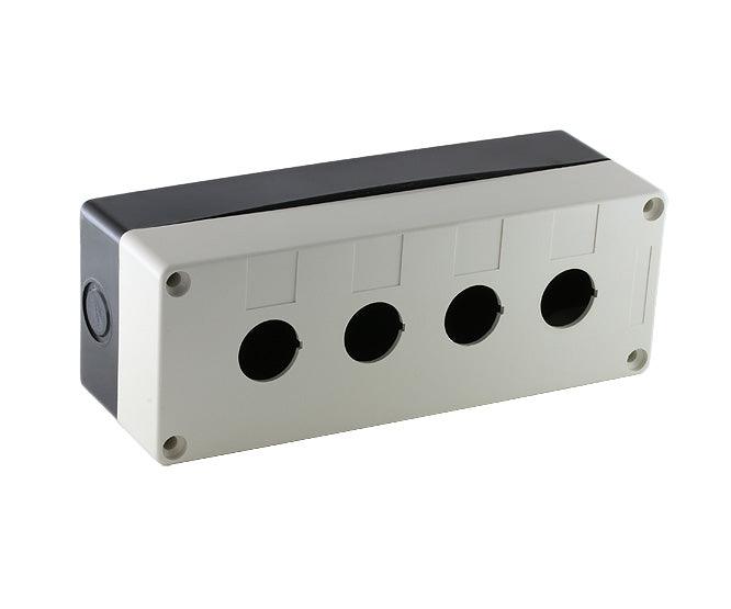 Push Button Enclosure Pvc Grey 4 Hole Ip65 Pb Bx4 22 - Livestainable.co.za