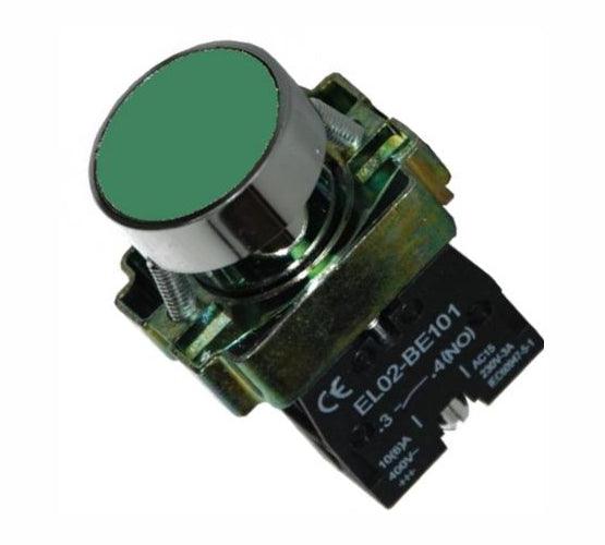 Push Button Flush N/O 22mm Green Pb Adp2 Ba31 - Livestainable.co.za