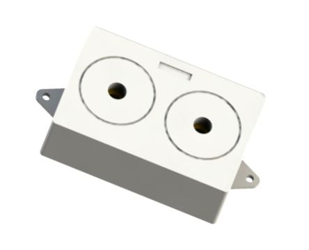 Piezo Siren Dual Tone 12 Vdc 2 Hole 84x54 Xpb8555 26.28 T12 W