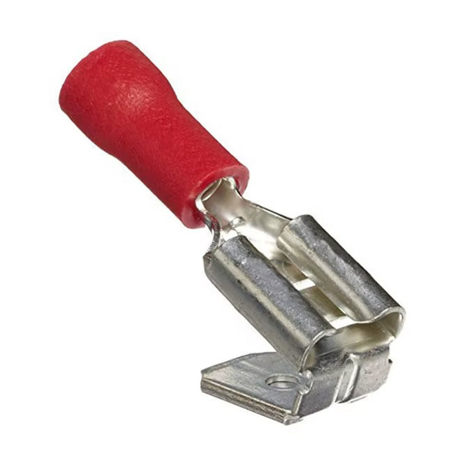 Terminal Pre Insulated Mal+Fem Red 6.35mm Stackable Pbdd 1.25 250