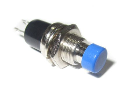 Push Button Switch N.C. Spst 0.5 A/250 V Blue Solder M7 181282