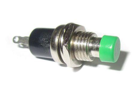 Push Button Switch N.C. Spst 0.5 A/250 V Green Solder M7 181280 - Livestainable.co.za