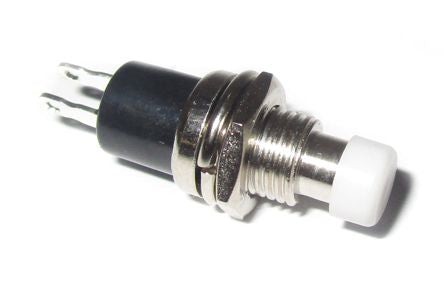 Push Button Switch N.C. Spst 0.5 A/250 V White Solder M7 181281