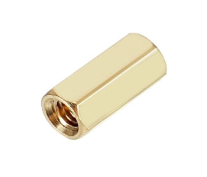 Brass / Metal Spacer Fem Fem M3x12mm V5234 D - Livestainable.co.za