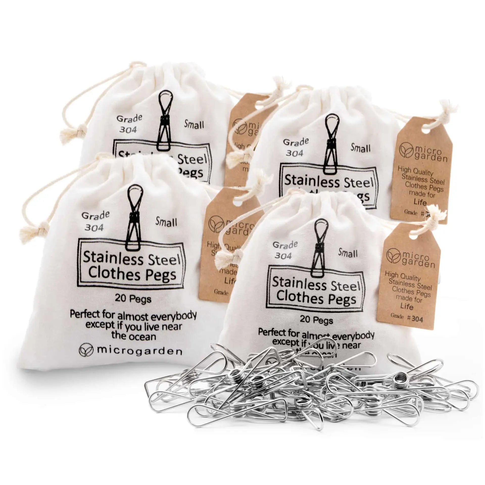 Stainless Steel Pegs-Grade 304-Pack of 80