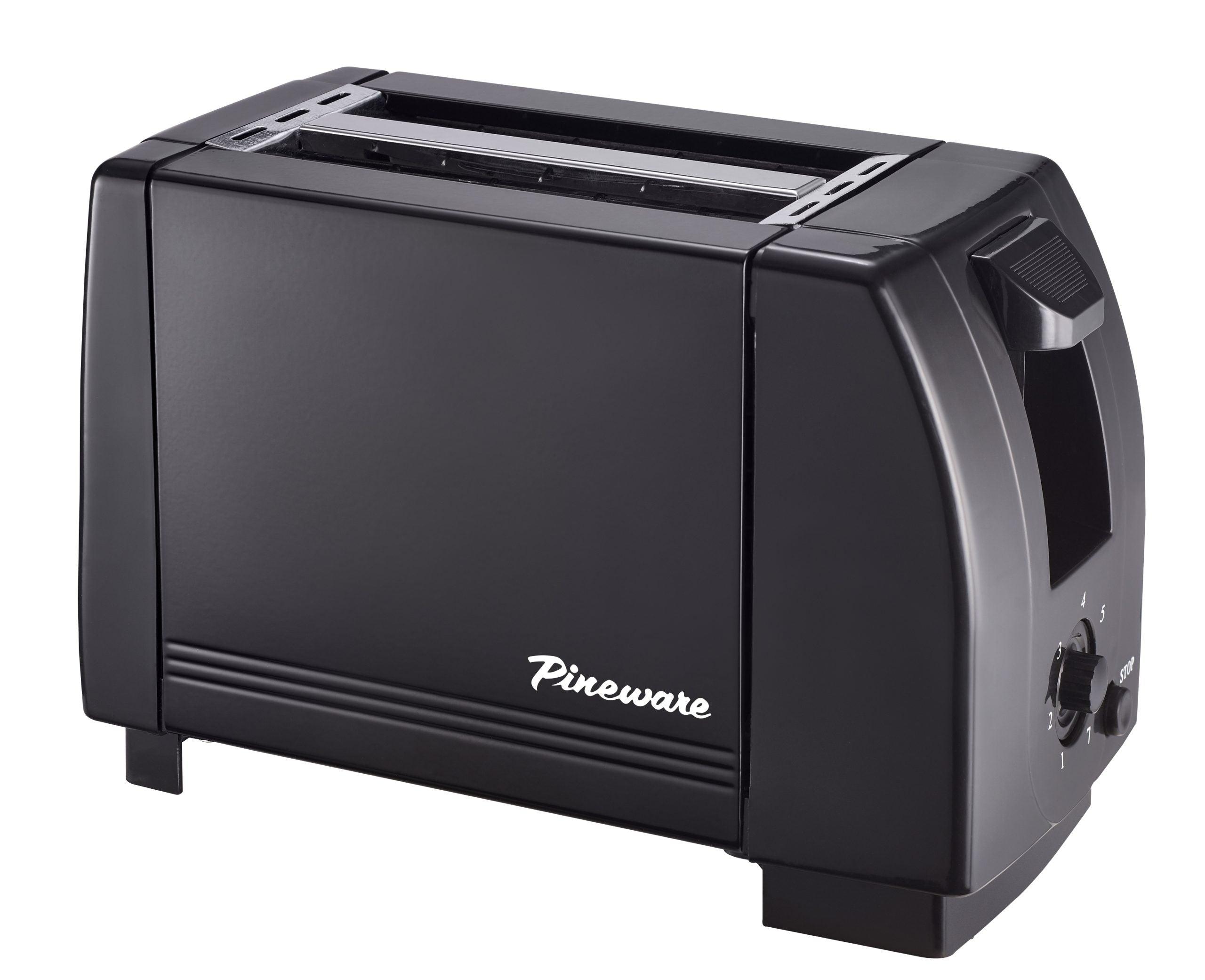 Pet201 Black 2 Slice Toaster - Livestainable.co.za