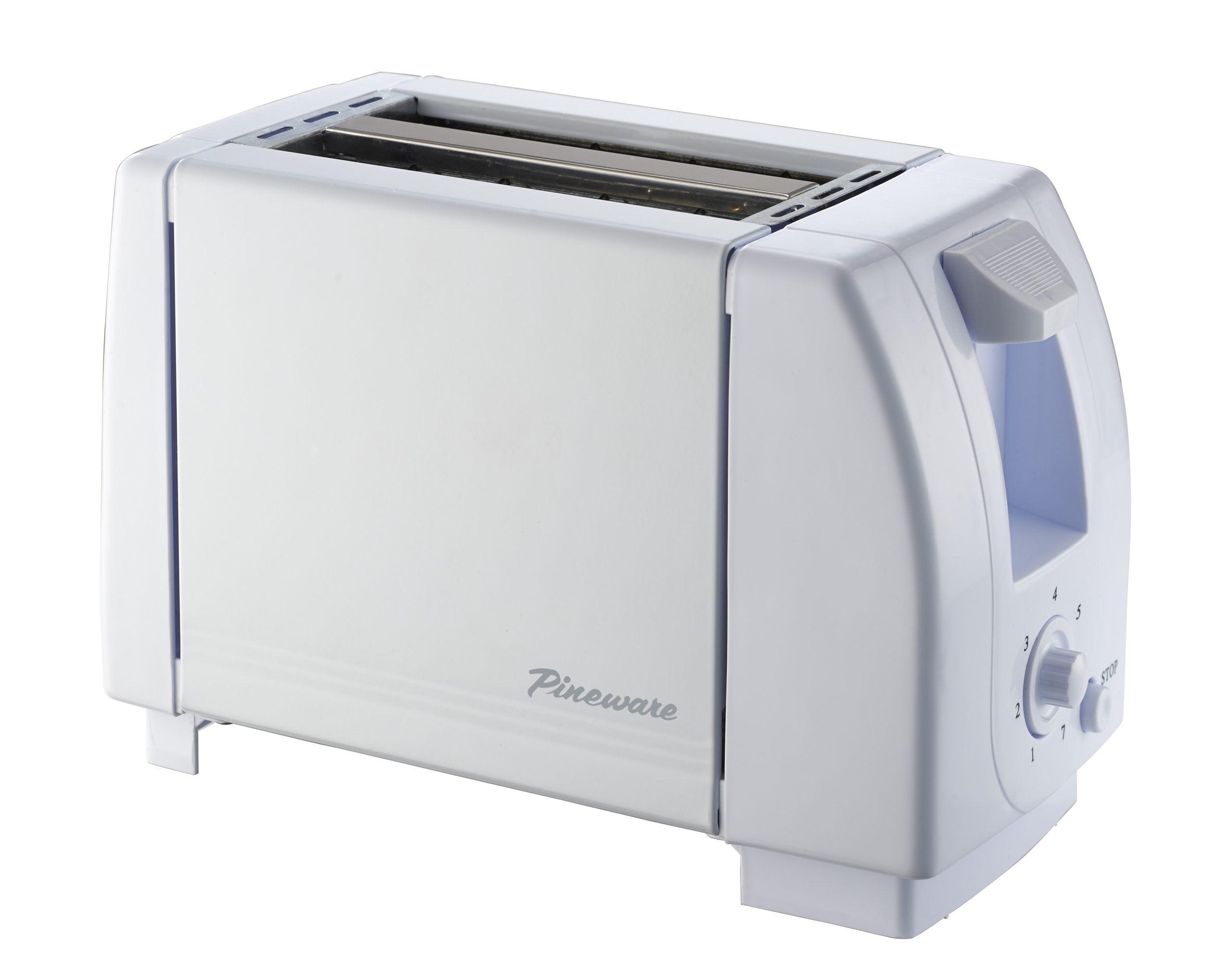 Pet201 White 2 Slice Toaster - Livestainable.co.za