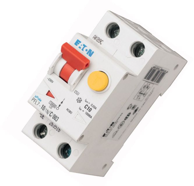 Circuit Breaker Type C 10 A 230 V Din Rail 1 P+N Pfl10 10/1 N/C/003 A