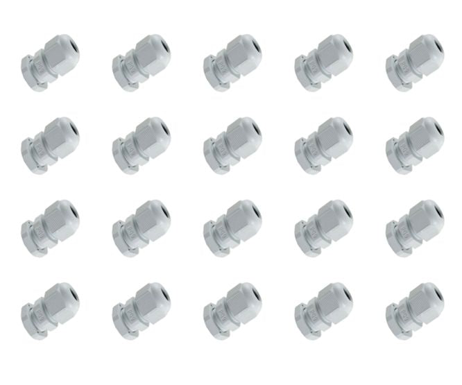 Grey Compression Gland Ph=20mm Cab=6.5 12mm 100/Bag Pg13.5 Gy