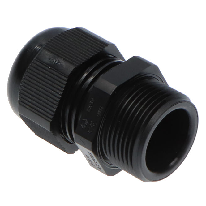 Black Compression Gland Ph=20mm Cab=6 12mm No Nut ***** Pg13.5 Blk