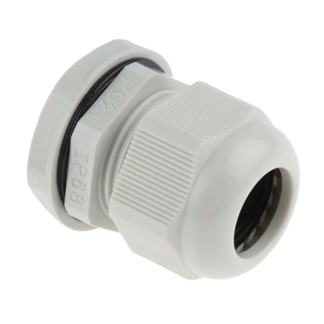 White Compression Cable Gland Ph=29mm Cab=13 18mm Pg21 Wt