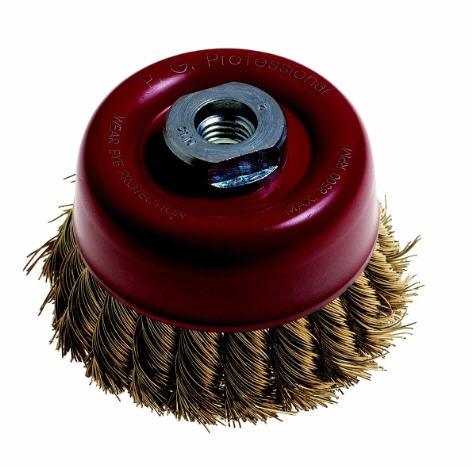 Wire Cup Brush Knotted 65 Mm14 M - Livestainable.co.za